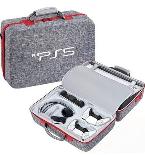 شنطة جهاز PS5 كبيرة اللون رمادي