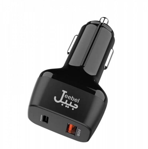 شاحن سيارة بمنفذ PD ومنفذ USB سريع