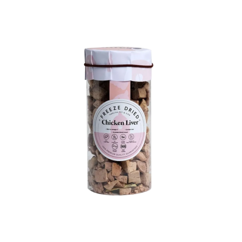 مكافات كبد الدجاج المجفف بالتبريد من شركة Rawly Bi...