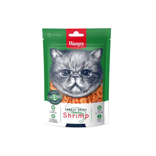 مكافات بيبي شريمب مجفف بالتبريد 20غ من شركة Wanpy
