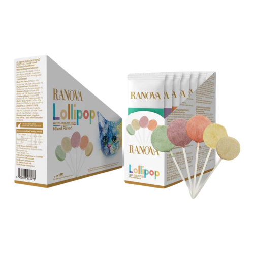 كرتون اعواد لولي بوب مجفف بالتبريد من شركة Ranova