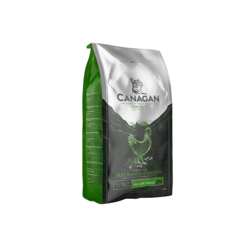 طعام جاف بنكهة الدجاج للقطط البالغه والصغيرة 4 كيل...