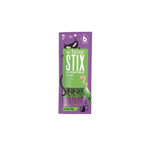 مكافأة سائلة بالبط للقطط 15x6غ من شركة Schesir