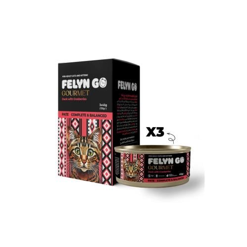 Canned duck and cranberry (3x45g) from Felyn Go