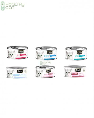 كرتون معلبات متنوعة للقطط الصغيرة 85غ من شركة Kitc...