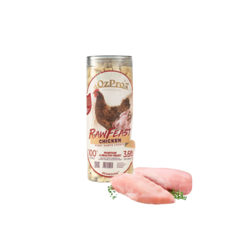 مكافات صدور الدجاج المجفف بالتبريد 102غ من شركة Oz...