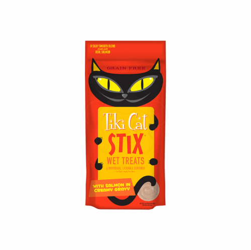 مكافات كريمية رطبة بسمك السالمون Tiki cat