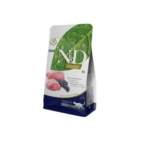 طعام جاف بلحم الضأن والتوت الازرق للقطط البالغة من...