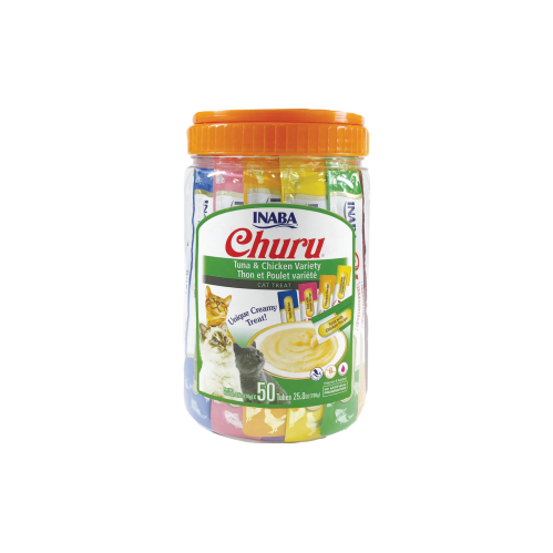 مكافآت كريمية بالدجاج والتونا المتنوعة (50 ظرف) من...