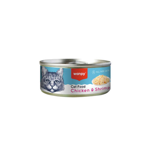 معلبات الدجاج والشريمب من شركة Wanpy
