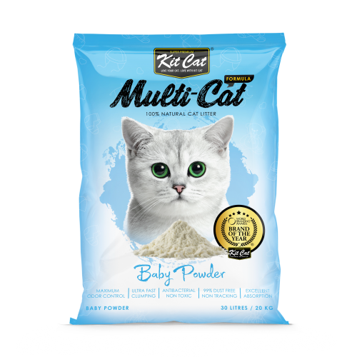 رمل كلاسيك كلامب برائحة البودرة 10L من شركة KitCat