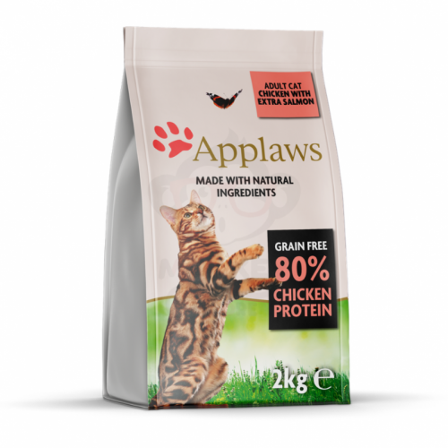 طعام جاف للقطط البالغة بنكهة الدجاج و سمك السالمون...