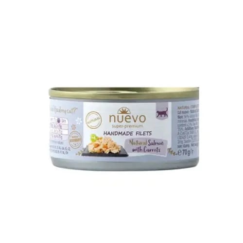 معلبات السالمون والجزر من شركة Nuevo