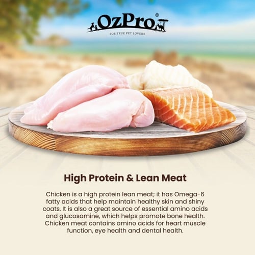 مكافات الدجاج والسالمون وسمك القد المجفف بالتبريد...