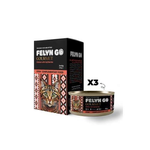 Felyn Go Chicken & Goji Berry Gravy Cans (3 x 45g)