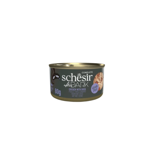 معلبات افتر دارك بالدجاج و البط للقطط من شركة Sche...