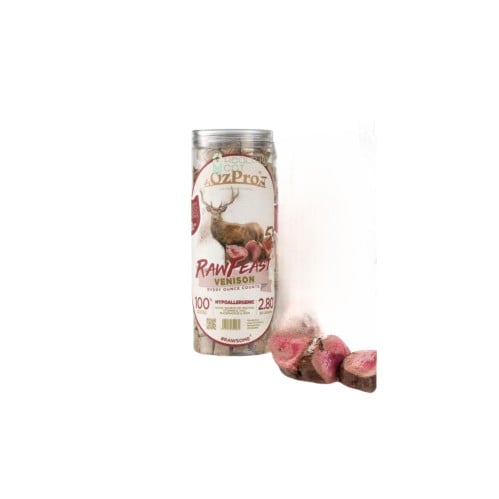 مكافات لحم الغزال المجفف بالتبريد 80غ من شركة OzPr...