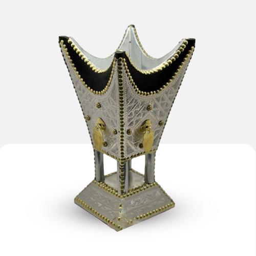 مبخرة نوادر نقش ألمنيوم قمور ألماني (29سم)