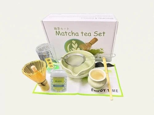 Complete Japanese Matcha Set (7 Pieces) - Pastel G...