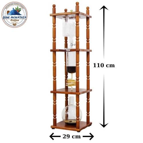 Glass Cold Brew Maker – Brown Wood Color 3-Liter