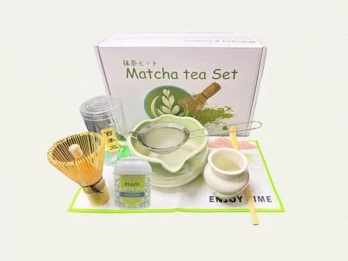 Complete Japanese Matcha Set (7 Pieces) - Mint Gre...