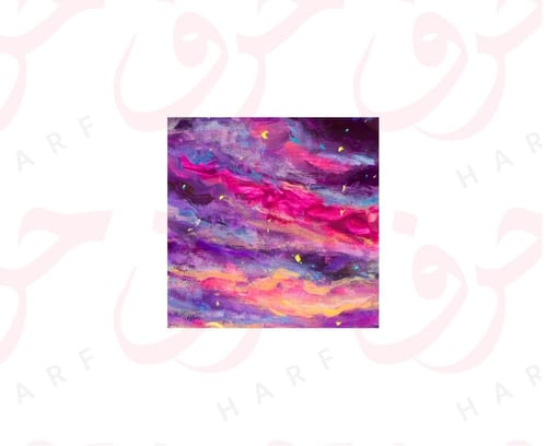 ستاند أكريلك- خلفية فن تجريدي