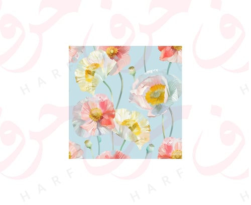 ستاند أكريلك- خلفية ورود