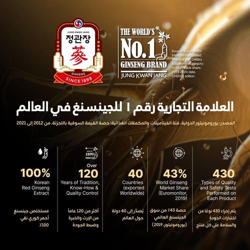 مشروب الرمان مع الجينسنغ الكوري الاحمر