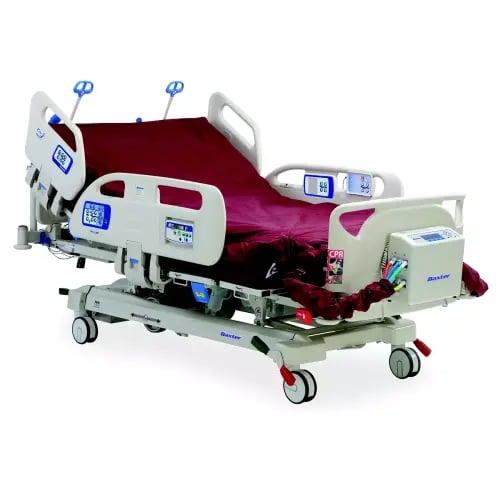 سرير طبي للاوزان الكبيرة مع مرتبة هوائية مدمجة مود...