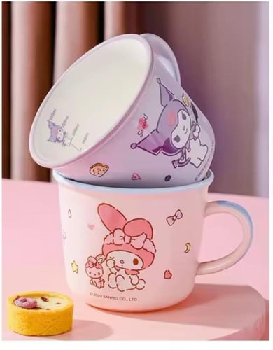 كوب سراميك مدرج ماي ميلودي الجمال الوردي في تفاصيل...