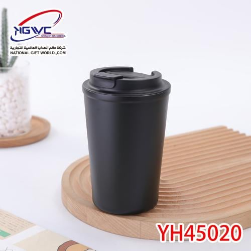 كوب هاف مليون لون اسود يحفظ الحرارة والبرودة