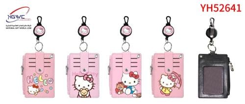 حافظة بطاقات بتصميم شخصية هيلو كيتي اللطيفة