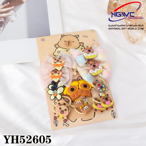 طقم ربطات وإكسسوارات الشعر كابيبارا
