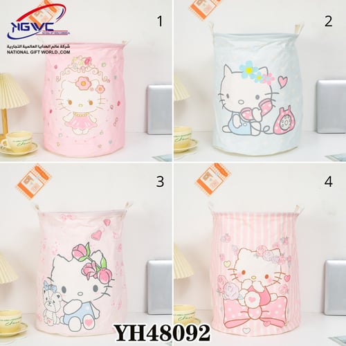 سلة تخزين قماشية بتصميم شخصية هيلو كيتي اللطيفة