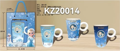 طقم أكواب الأميرة إلسا وأولاف سحر مملكة الثلج