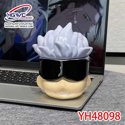 كوب سراميك ساتورو جوجو ثلاثي الأبعاد الأقوى بلا من...