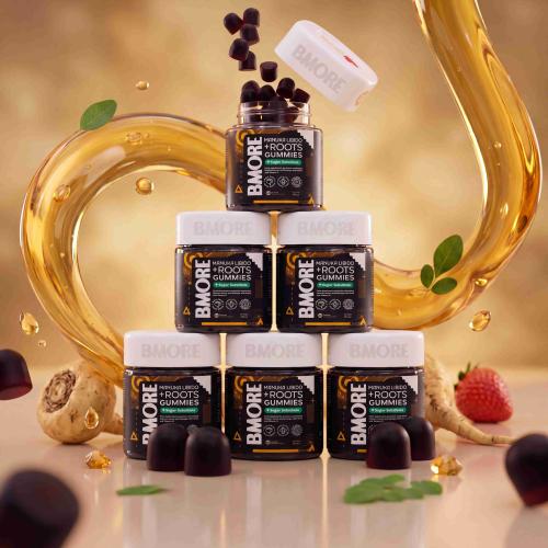 6-Month Course B-More Gummies Manuka Honey with Maca Root & Moringa Extract for Men & Women - 60 Gummies, Strawberry Flavor, by B-...