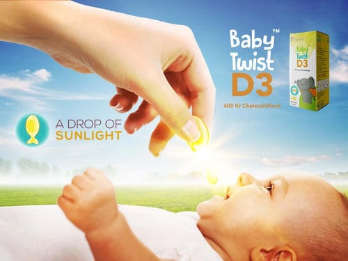 جي بي بيبي تويست د3 - 400 وحدة دولية- للحفاظ على ص...