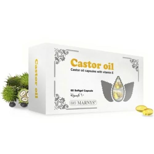 مارنيز زيت الخروع 60 كبسولة - لمشاكل الإمساك وتحسي...