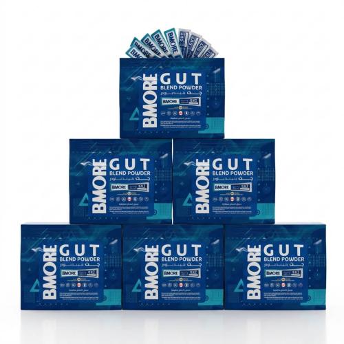 6-Month Course B-More Jet Blend Powder for Digestive and Gut Health – 6 Billion Probiotics, 4.5g Prebiotic Fiber, and 8 Digestive...