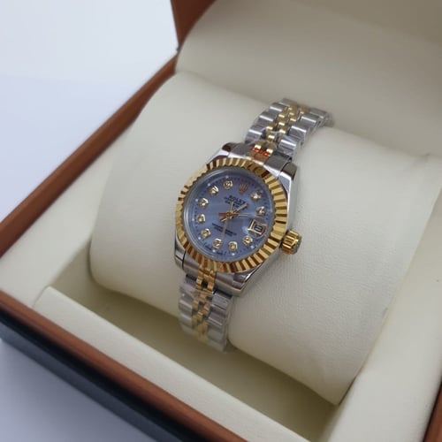 ساعة رولكس ميني بعدة الوان ارقام فصوص