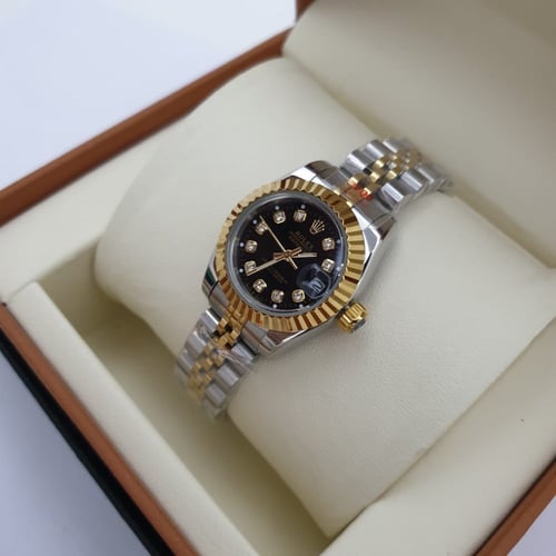 ساعة رولكس ميني بعدة الوان ارقام فصوص