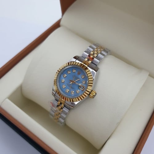 ساعة رولكس ميني بعدة الوان ارقام فصوص