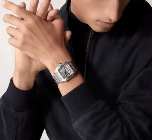 ساعة كارتير سانتوس مكشوف