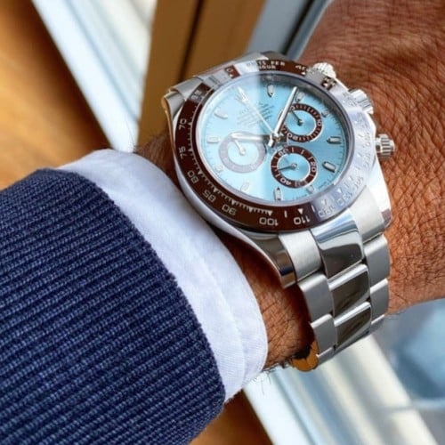 رولكس دايتونا بلو كرونوغراف ايطار سيراميك