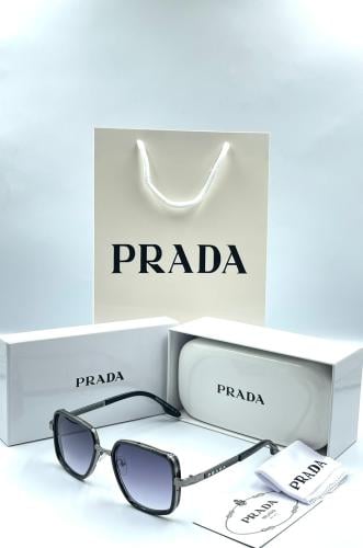 نظارة برادا أسود مع الملحقات طبق الأصل