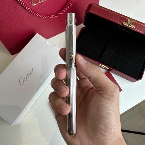 قلم كارتير سانتوس غطاء لون فضي شامل الملحقات