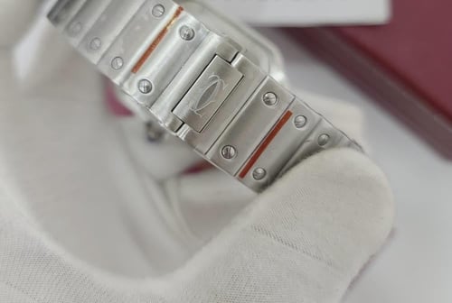 ساعه كارتير سانتوس فضي شامل الملحقات