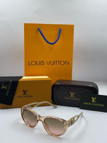 نظارة لويس فيتون بني مع الملحقات طبق الأصل