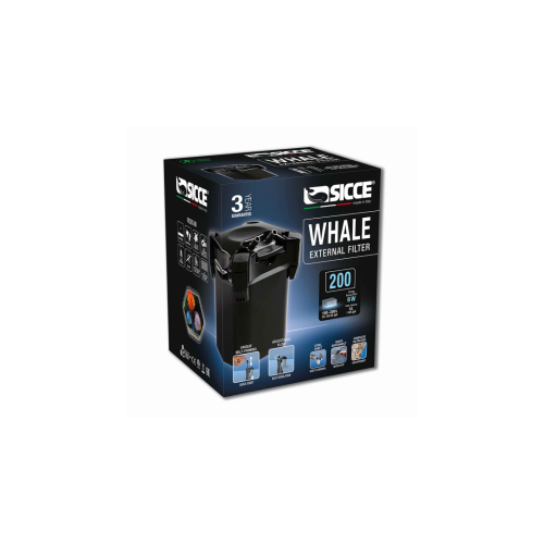SICCE Whale 200 Canister Filter Black